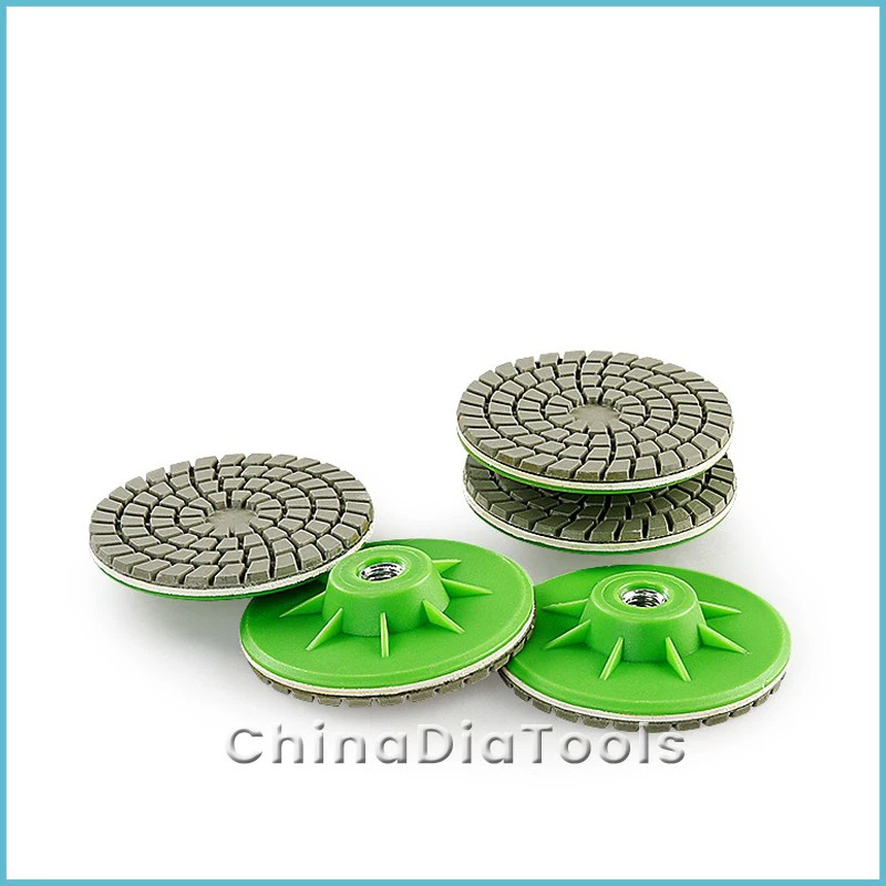 Integrated Edge Trimming Diamond Polishing Pad